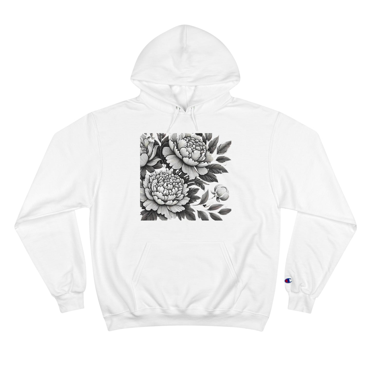 Stylized
  Peonies: Monochromatic Deco
