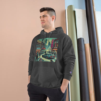 Vibrant  City Life Design: Cyberpunk Retro-futuristic