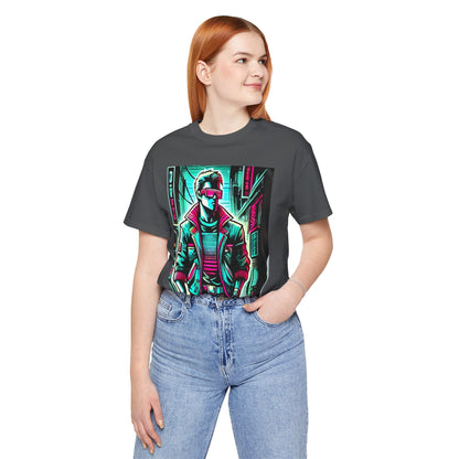 Stylized Human Figure: Cyberpunk Retro-futuristic