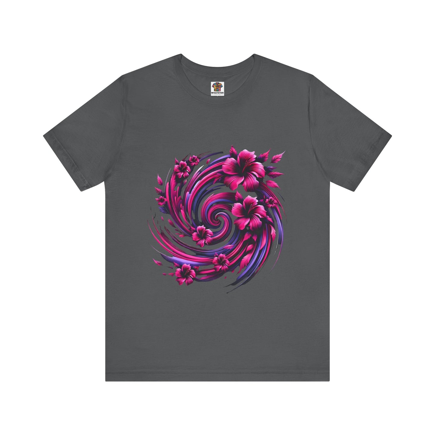 Abstract Floral Swirl: Floral Noir