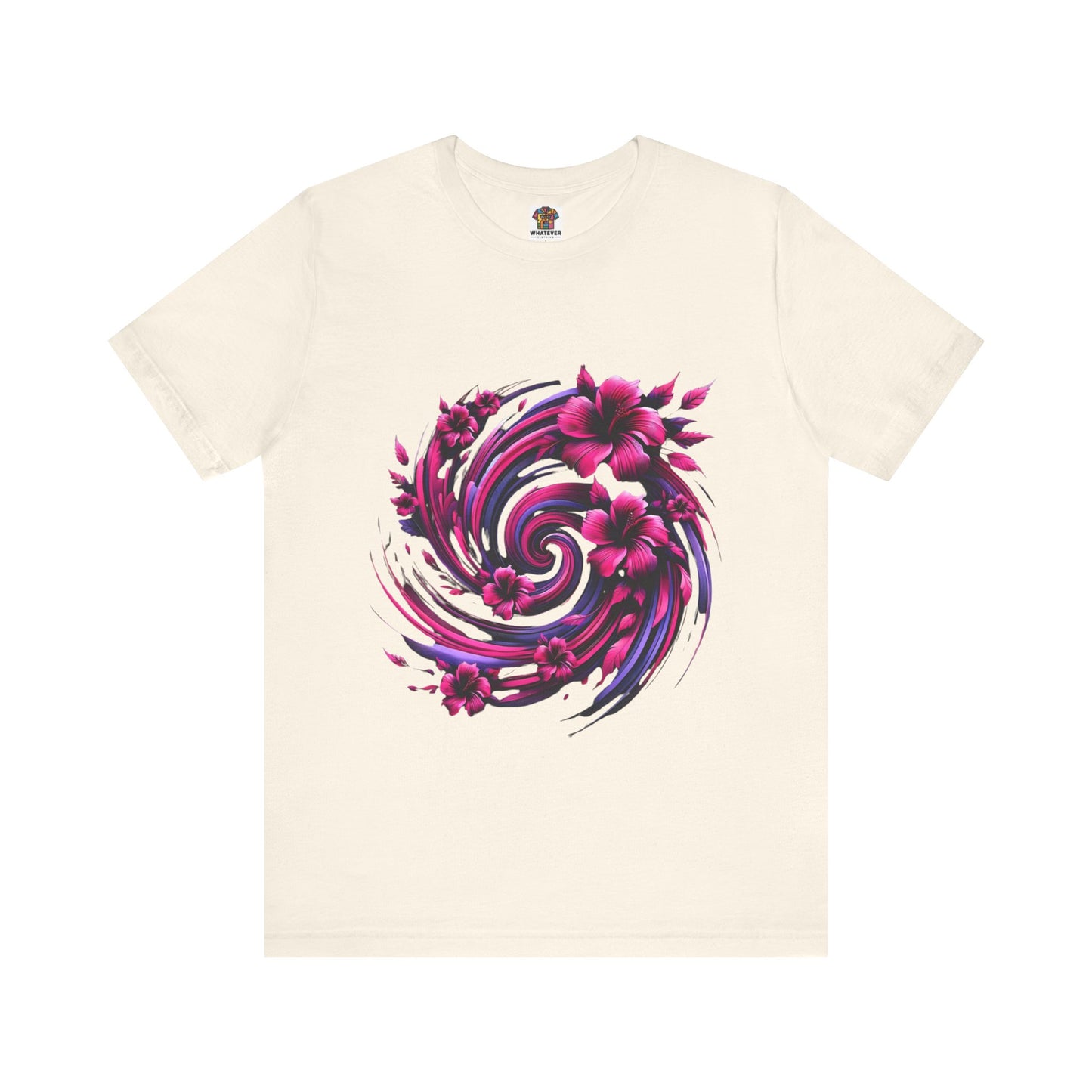 Abstract Floral Swirl: Floral Noir