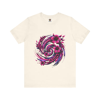 Abstract Floral Swirl: Floral Noir