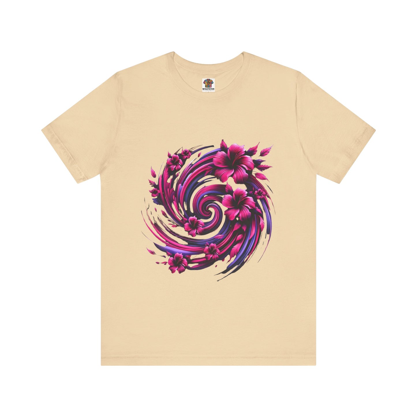 Abstract Floral Swirl: Floral Noir