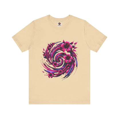 Abstract Floral Swirl: Floral Noir