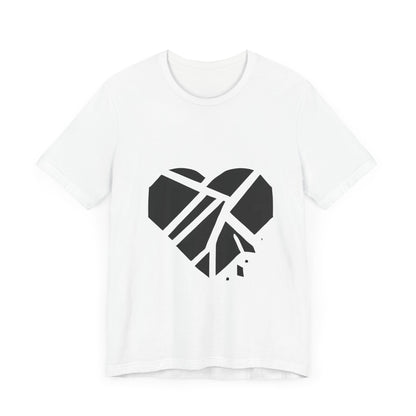 Shattered
  Heart: Minimalist Line Art