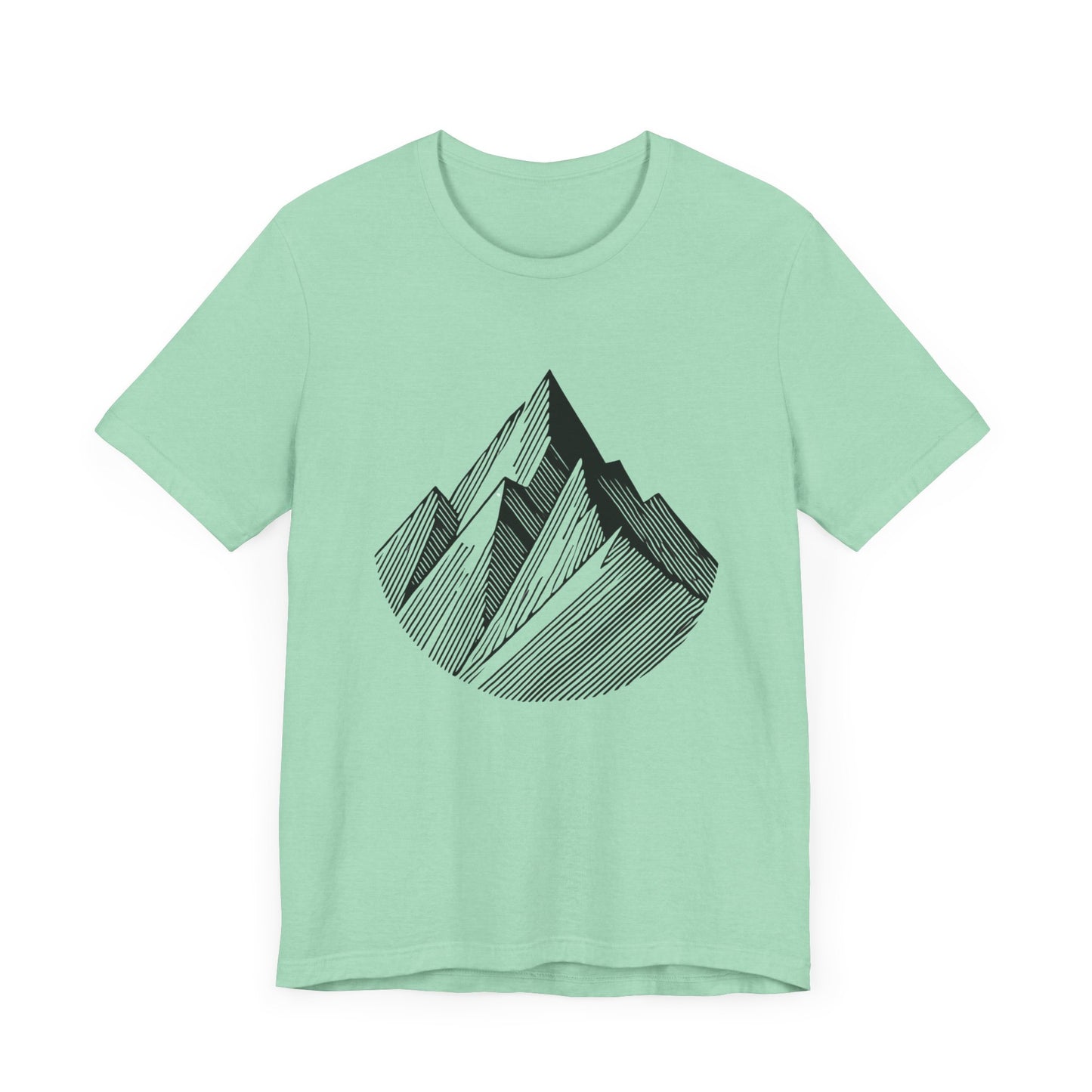 Serene
  Mountain: Minimalist Line Art