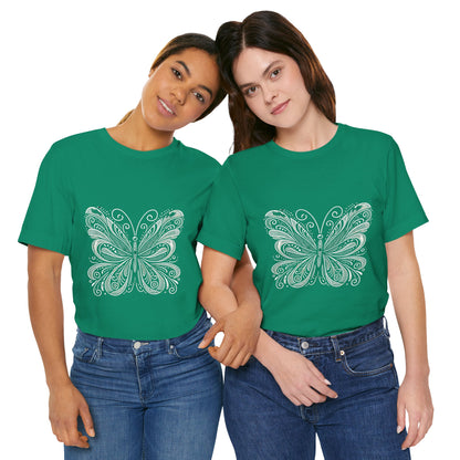 Stylized Butterfly: Monochromatic Deco