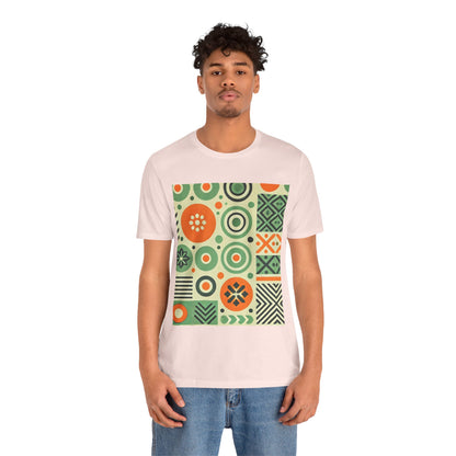 Geometric Shapes: Floral Orange Vibe
