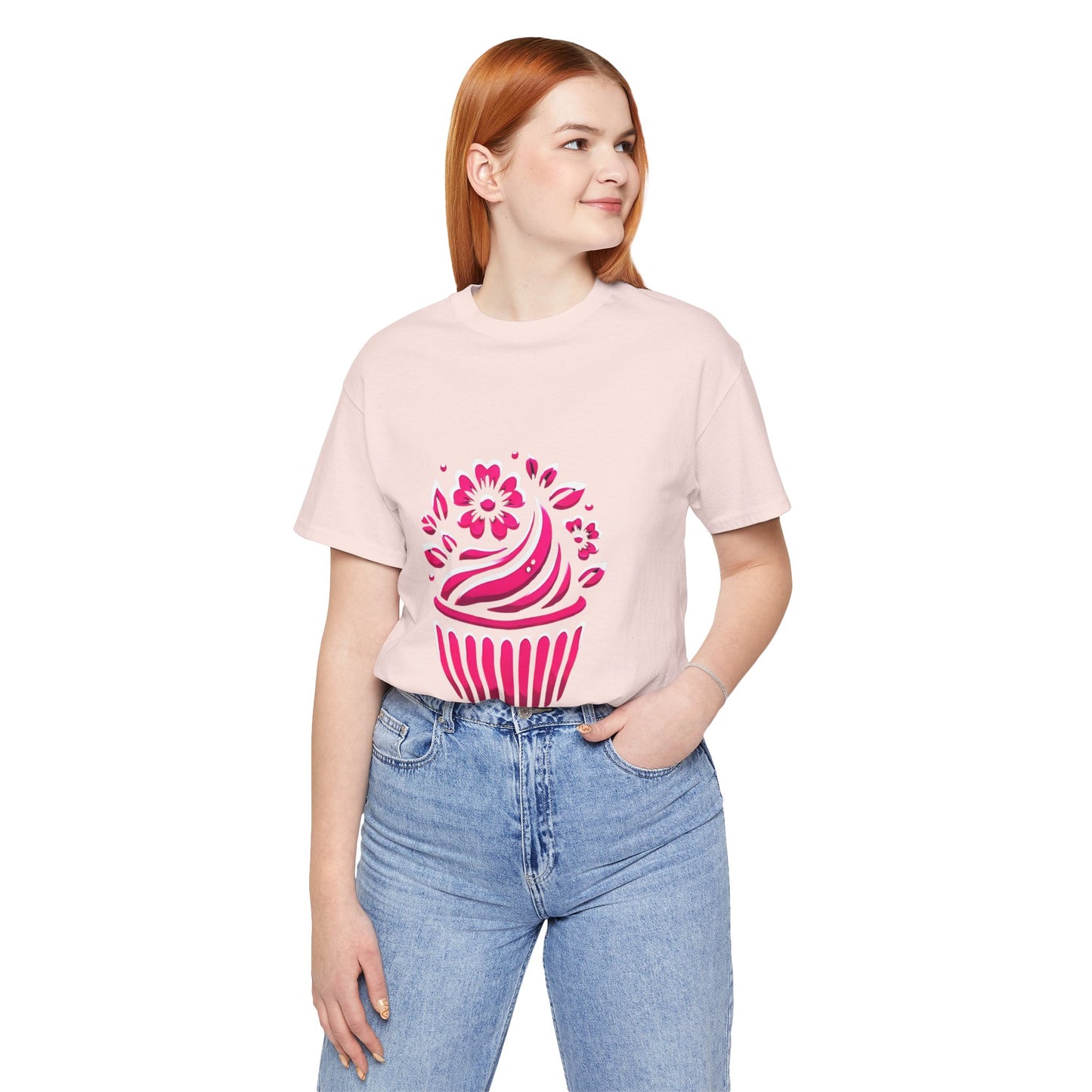 Cupcake with Floral Frosting: Floral Noir