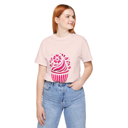 Cupcake with Floral Frosting: Floral Noir