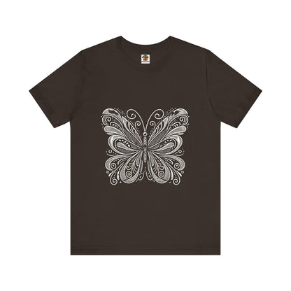 Stylized Butterfly: Monochromatic Deco