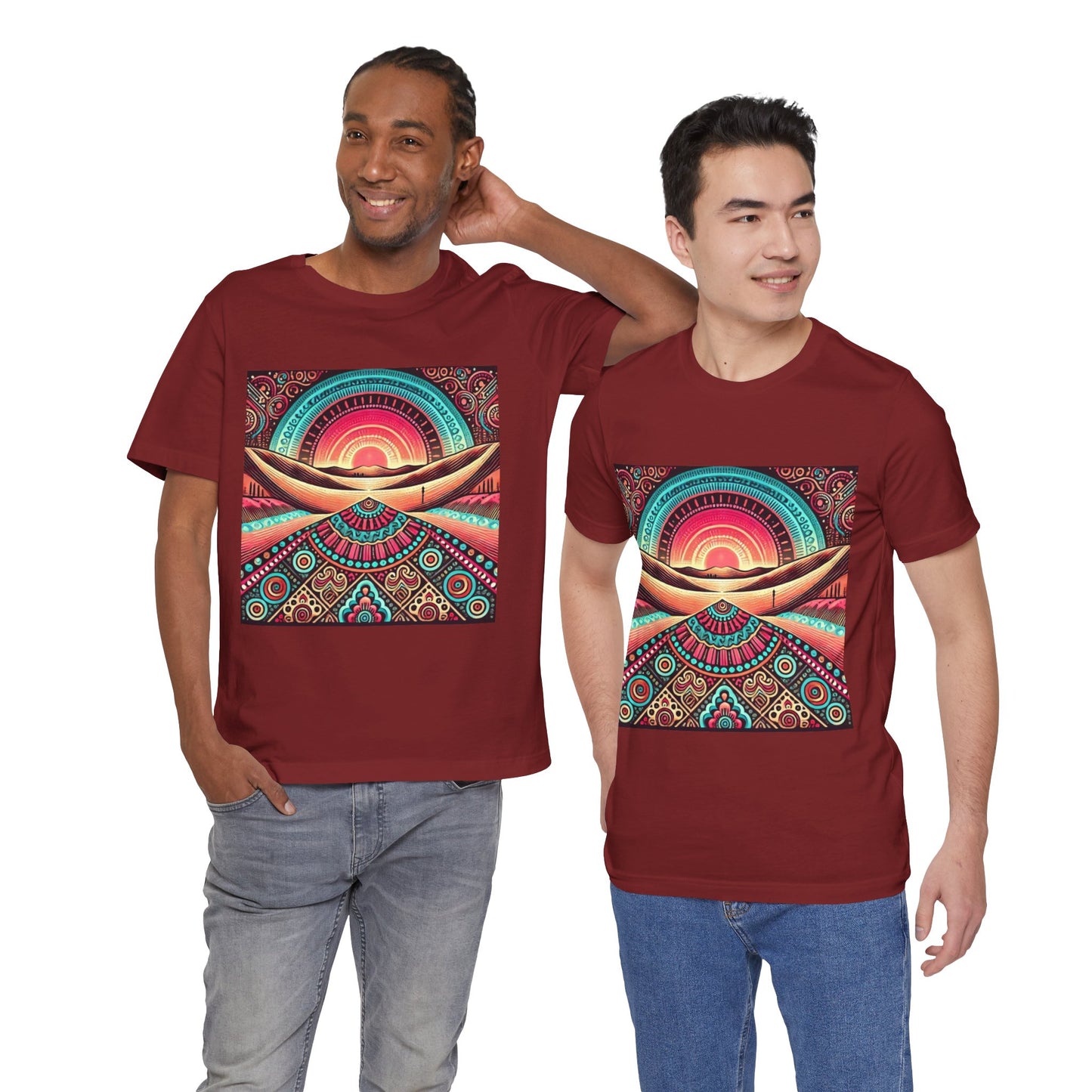 Stylized Desert Landscape: Ethnic Boho Vibes