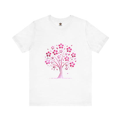Isolated Stylized Tree: Floral Noir
