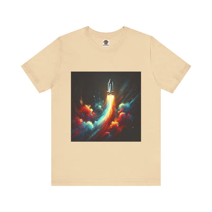 Space Rocket Launch: Abstract Splash