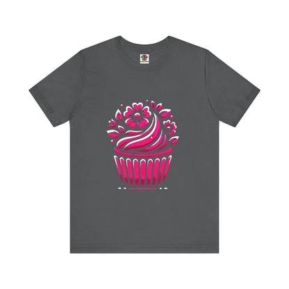 Cupcake with Floral Frosting: Floral Noir