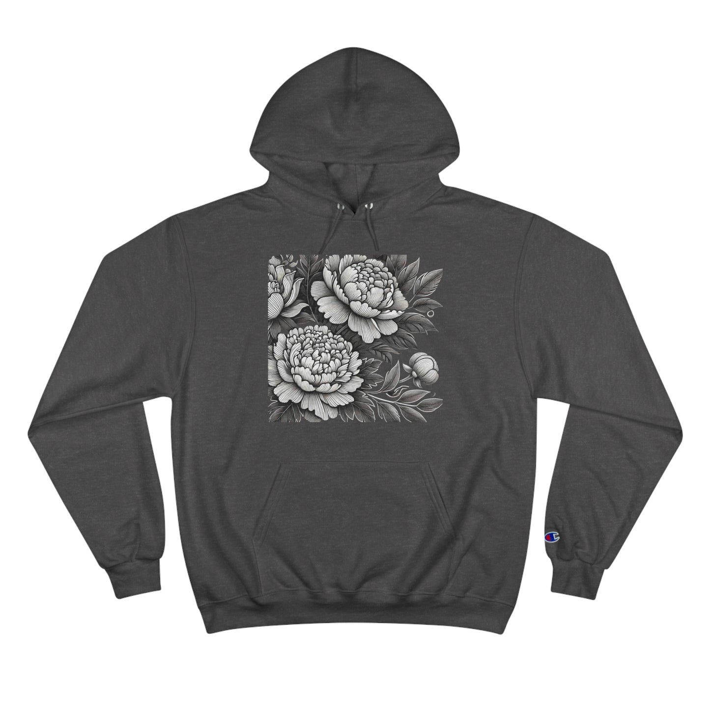Stylized
  Peonies: Monochromatic Deco