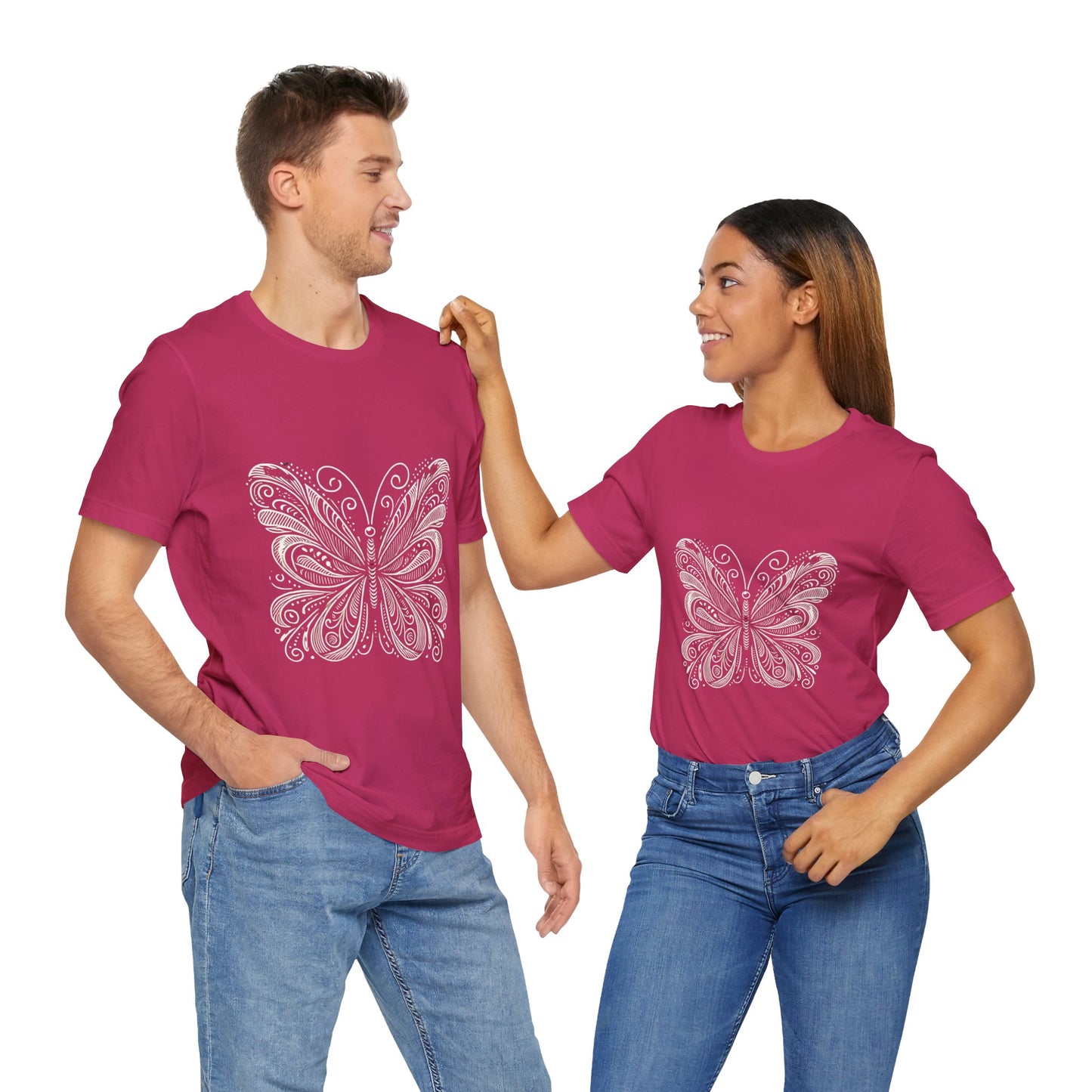 Stylized Butterfly: Monochromatic Deco