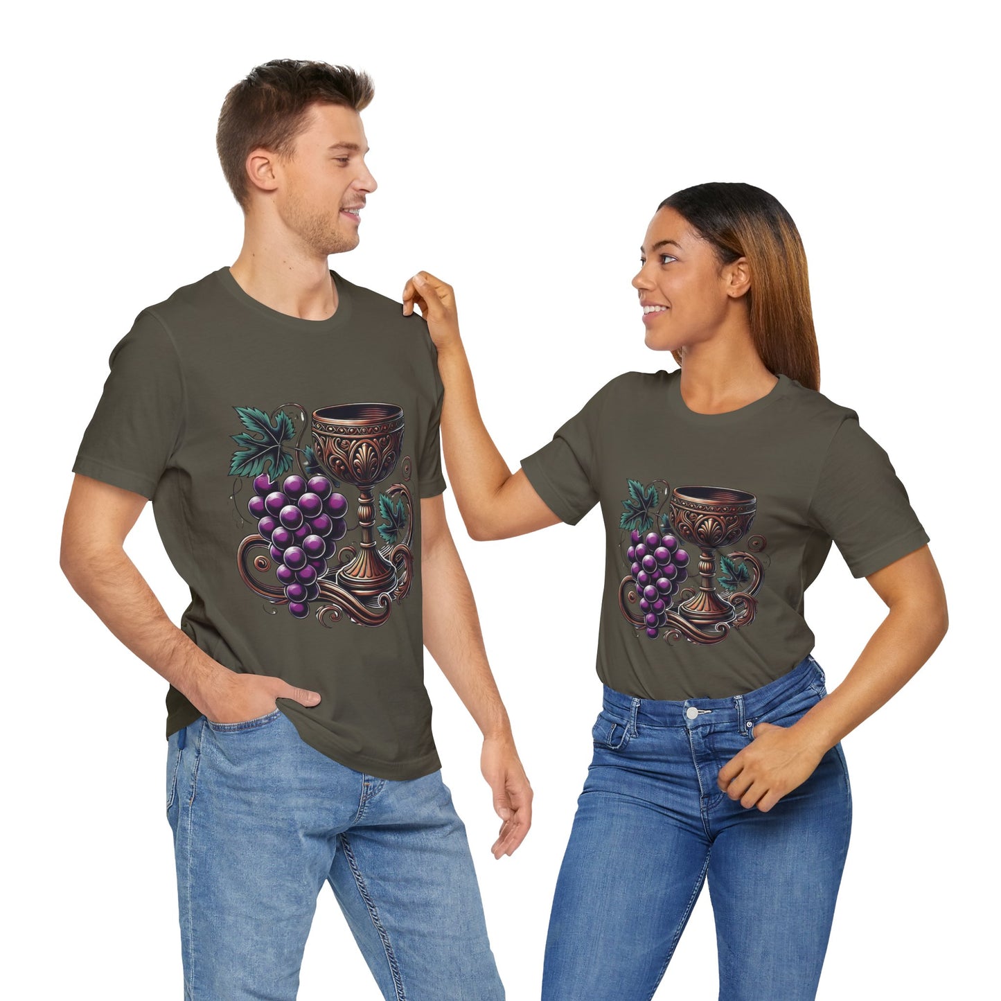 Grapes and Goblet: Classical Elegance