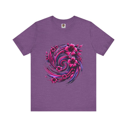 Abstract Floral Swirl: Floral Noir