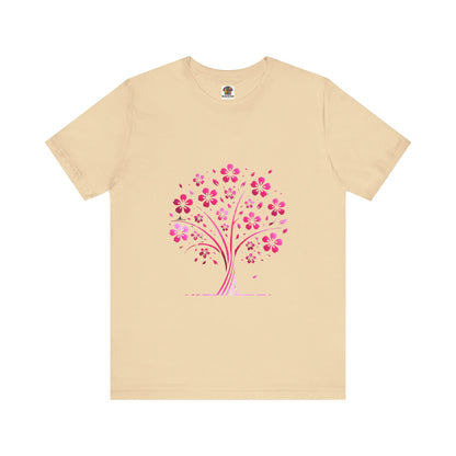 Isolated Stylized Tree: Floral Noir