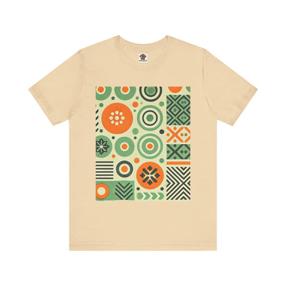 Geometric Shapes: Floral Orange Vibe