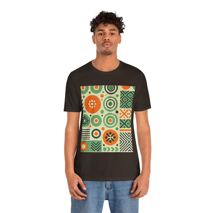 Geometric Shapes: Floral Orange Vibe