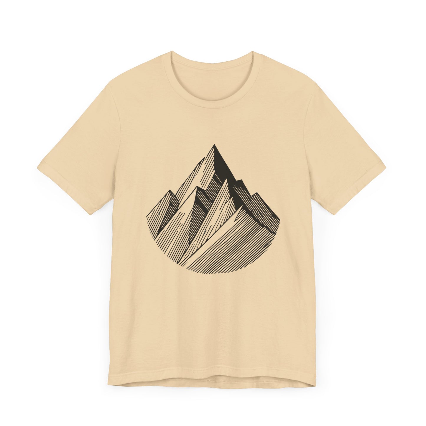 Serene
  Mountain: Minimalist Line Art