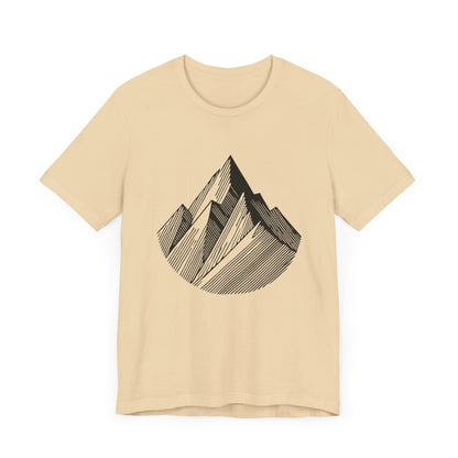 Serene
  Mountain: Minimalist Line Art