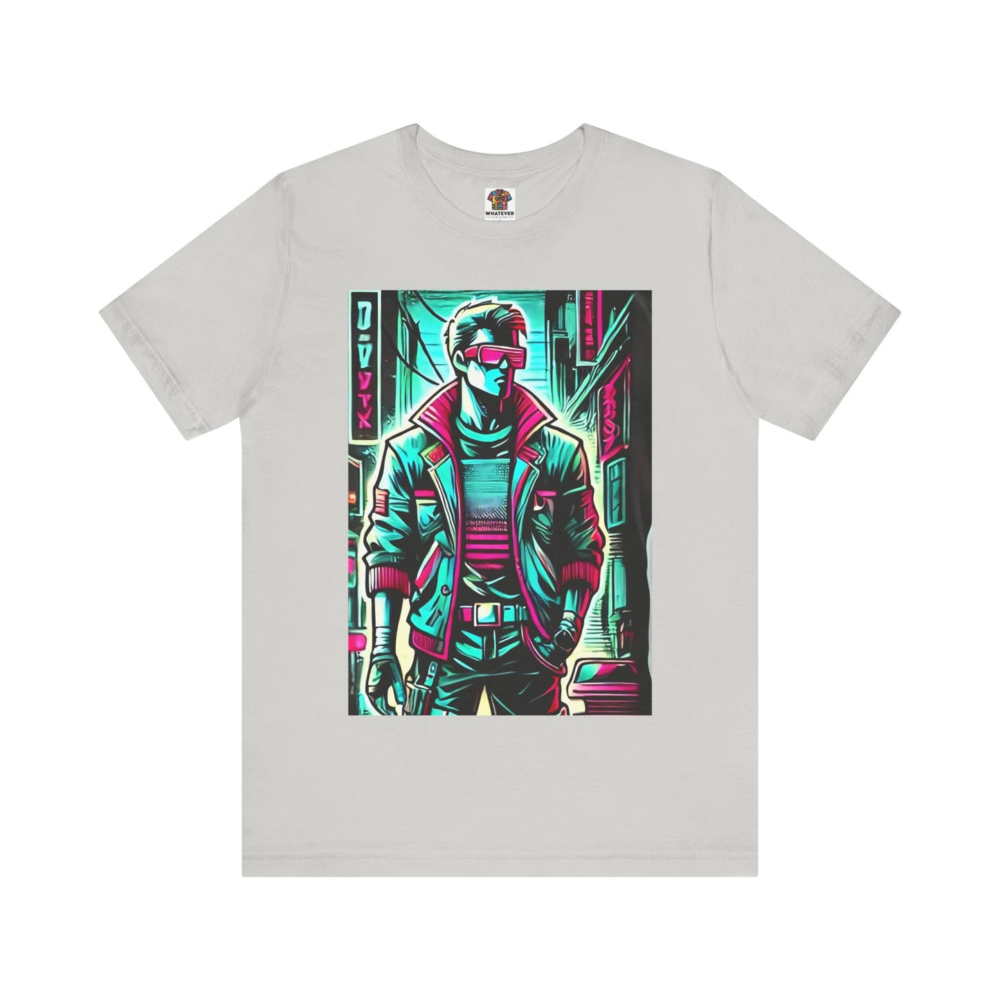 Stylized Human Figure: Cyberpunk Retro-futuristic