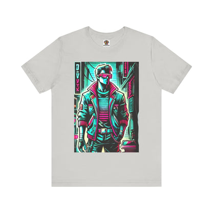Stylized Human Figure: Cyberpunk Retro-futuristic