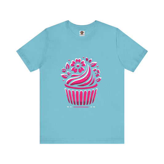 Cupcake with Floral Frosting: Floral Noir