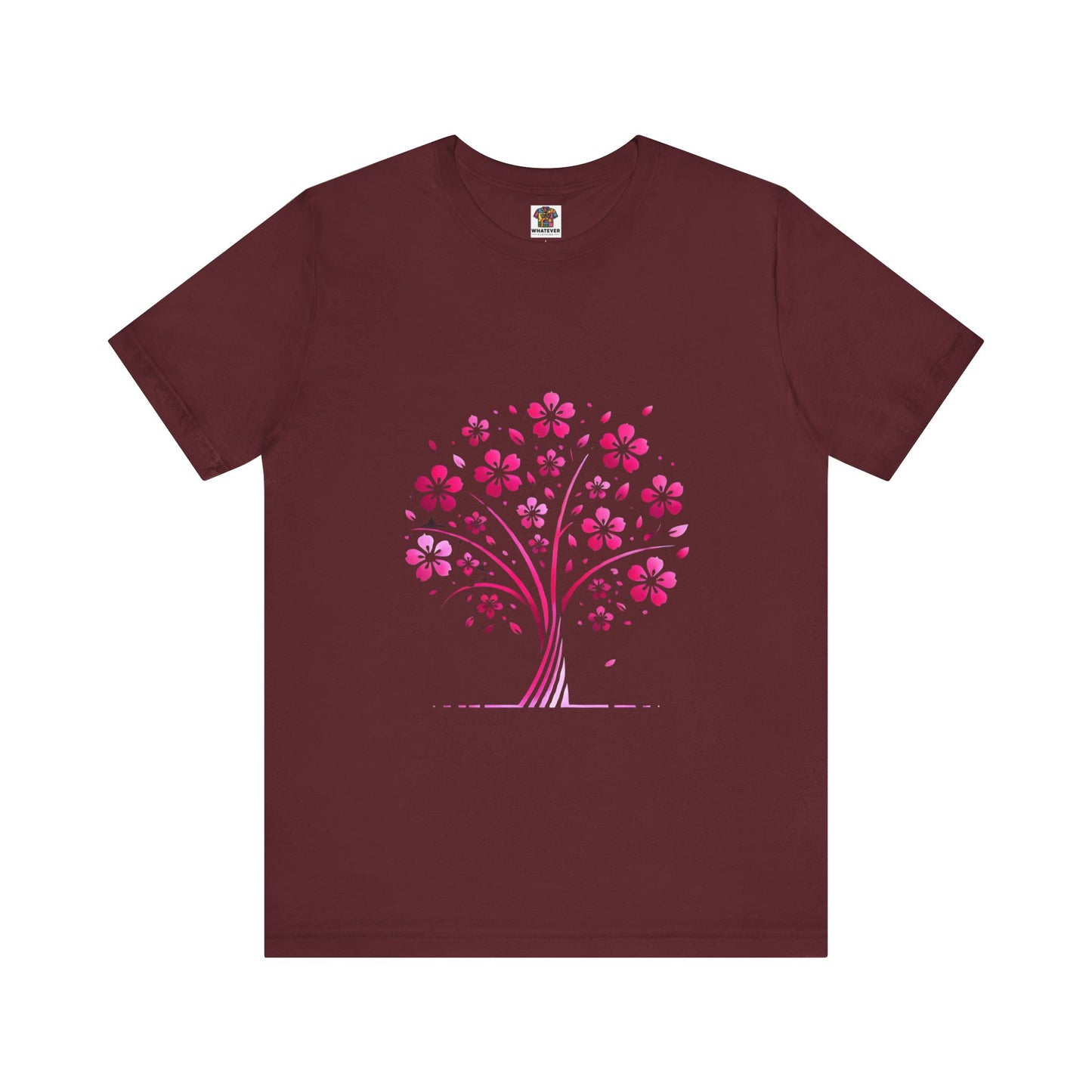 Isolated Stylized Tree: Floral Noir
