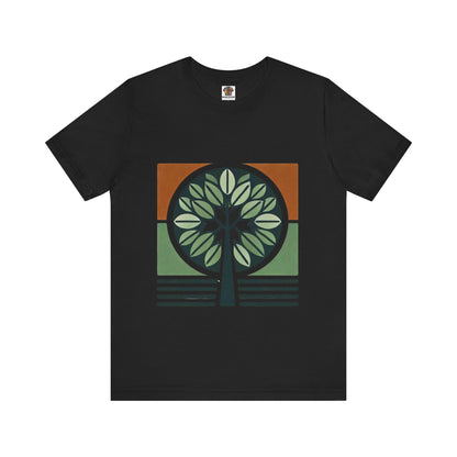 Geometric Tree: Floral Orange Vibe