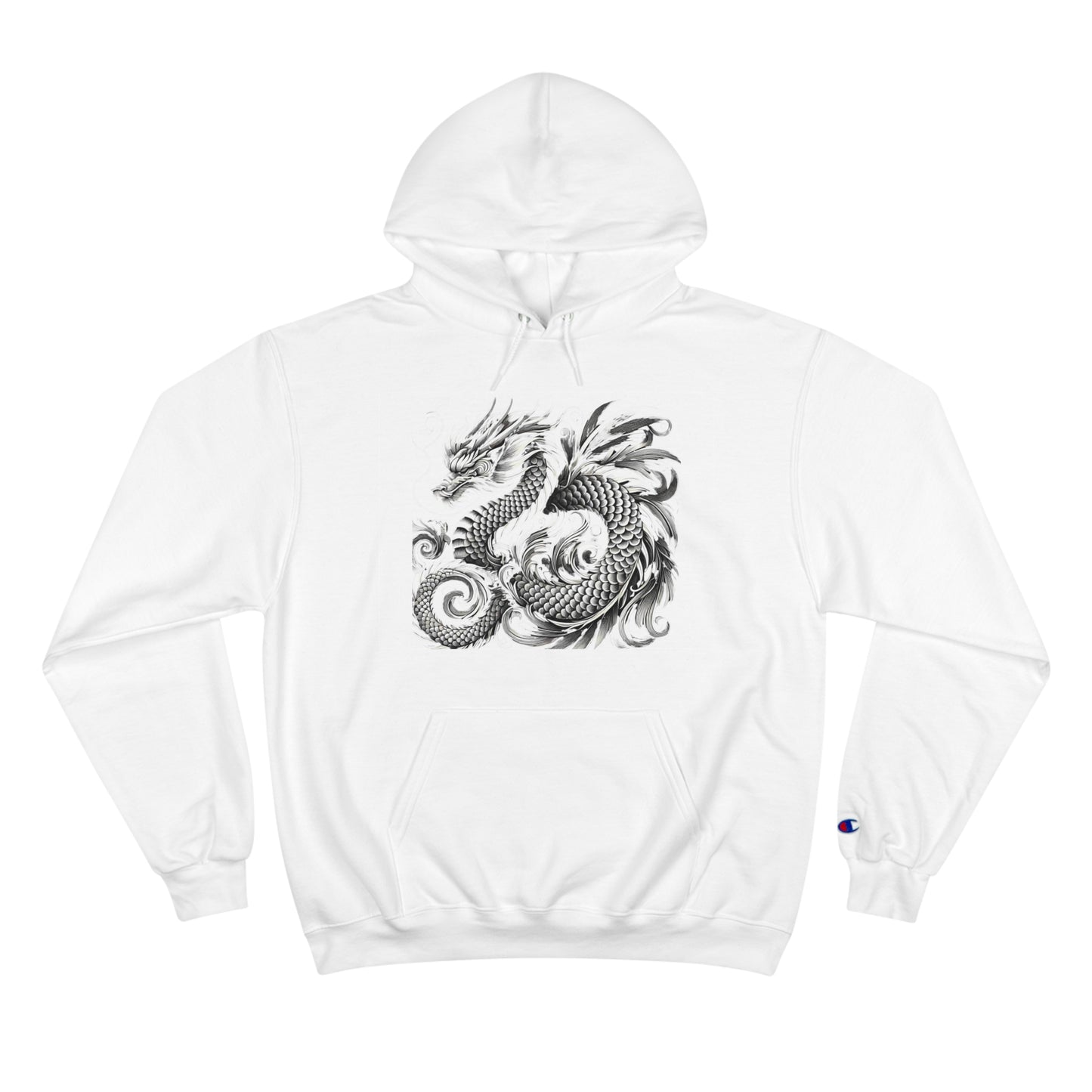 Stylized
  Dragon: Monochromatic Deco