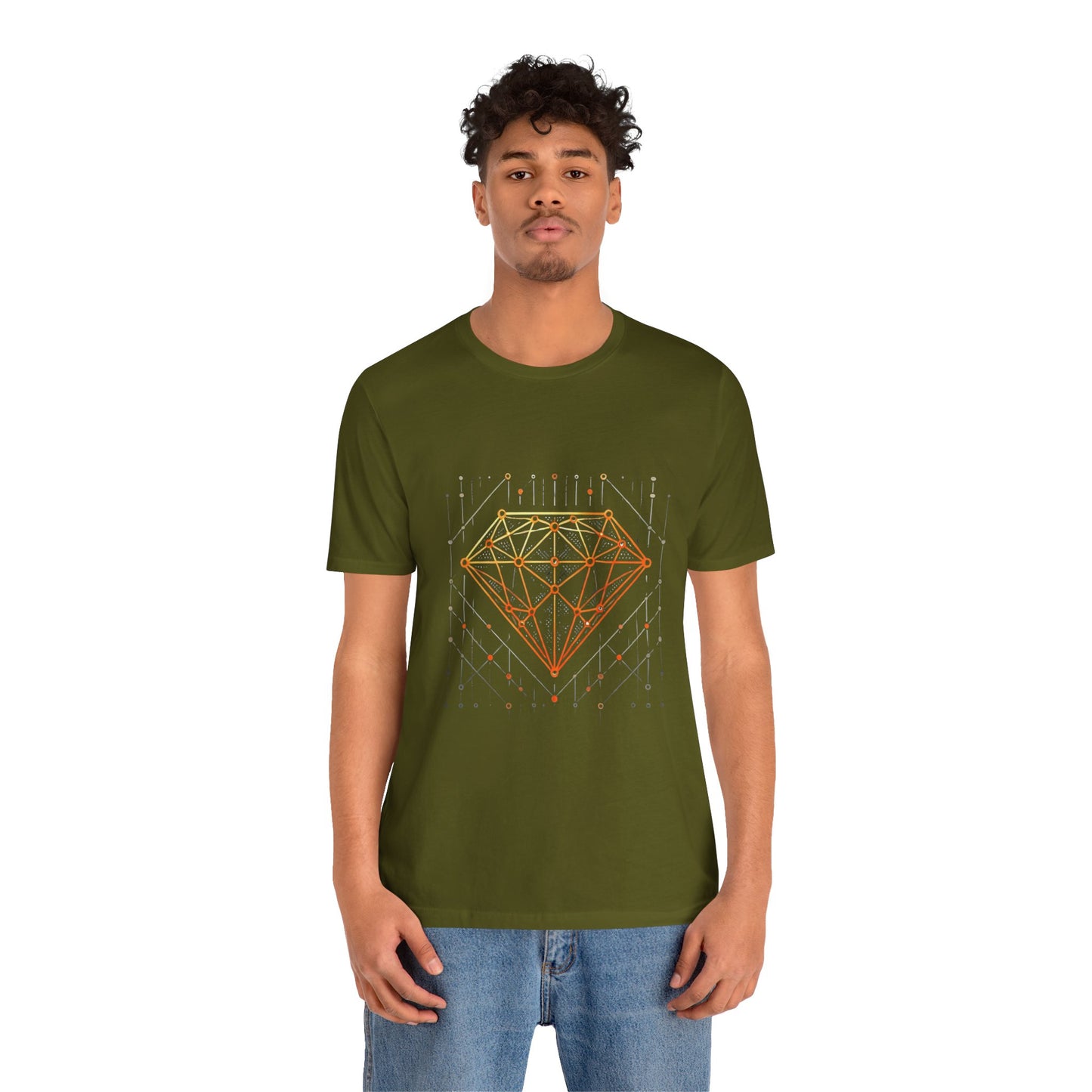 Stylized Diamond: Minimalist Geometric