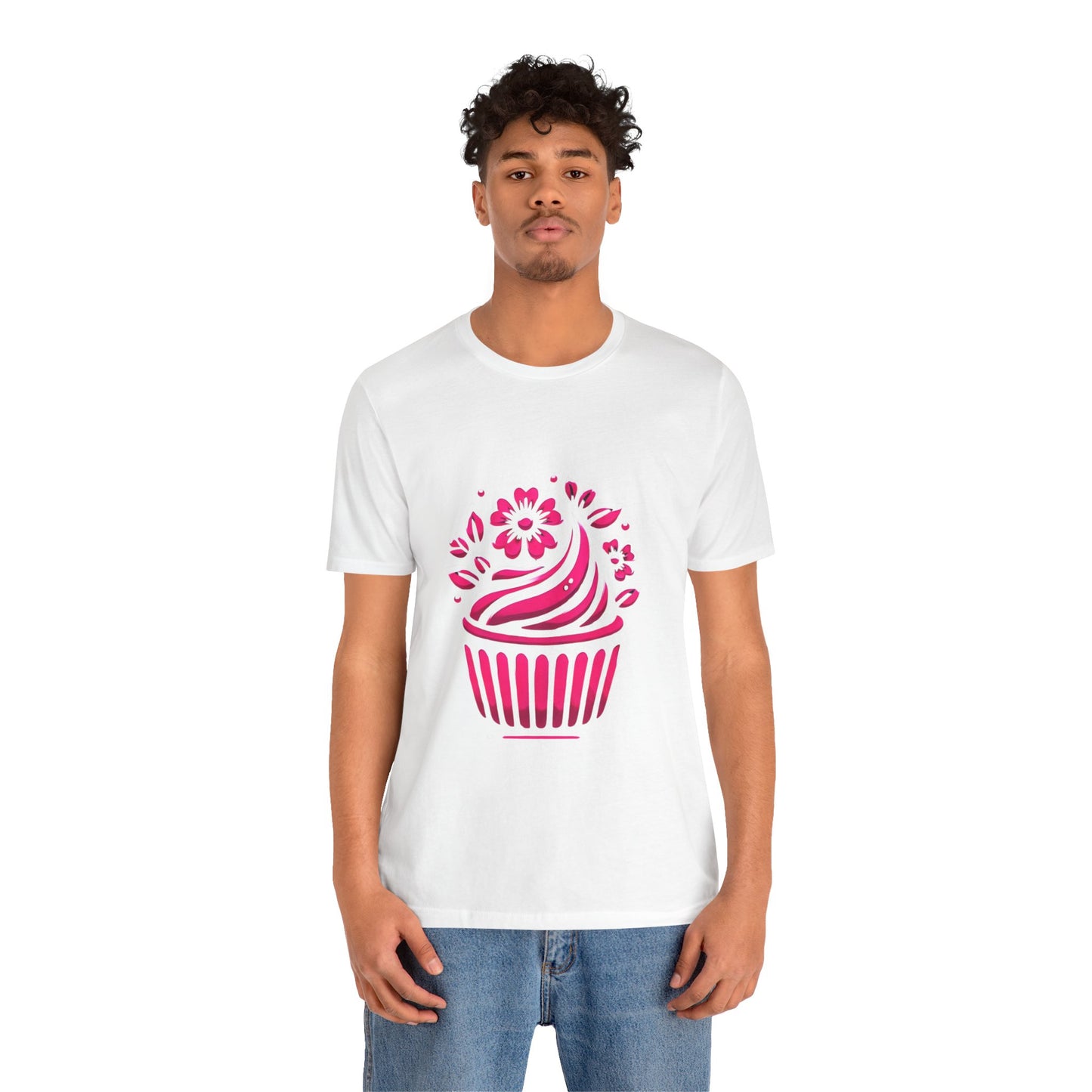 Cupcake with Floral Frosting: Floral Noir