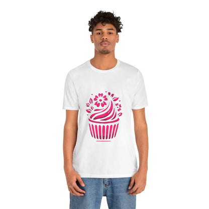 Cupcake with Floral Frosting: Floral Noir