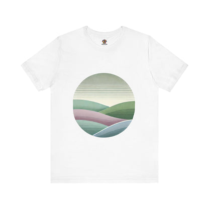 Serene Rolling Hills: Minimalistic Nature Design