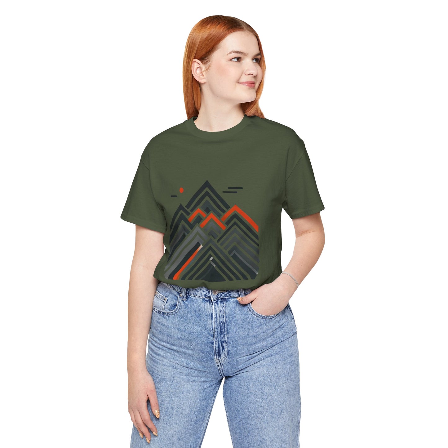 Abstract Mountain: Minimalist Geometric