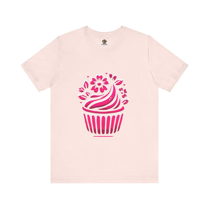 Cupcake with Floral Frosting: Floral Noir