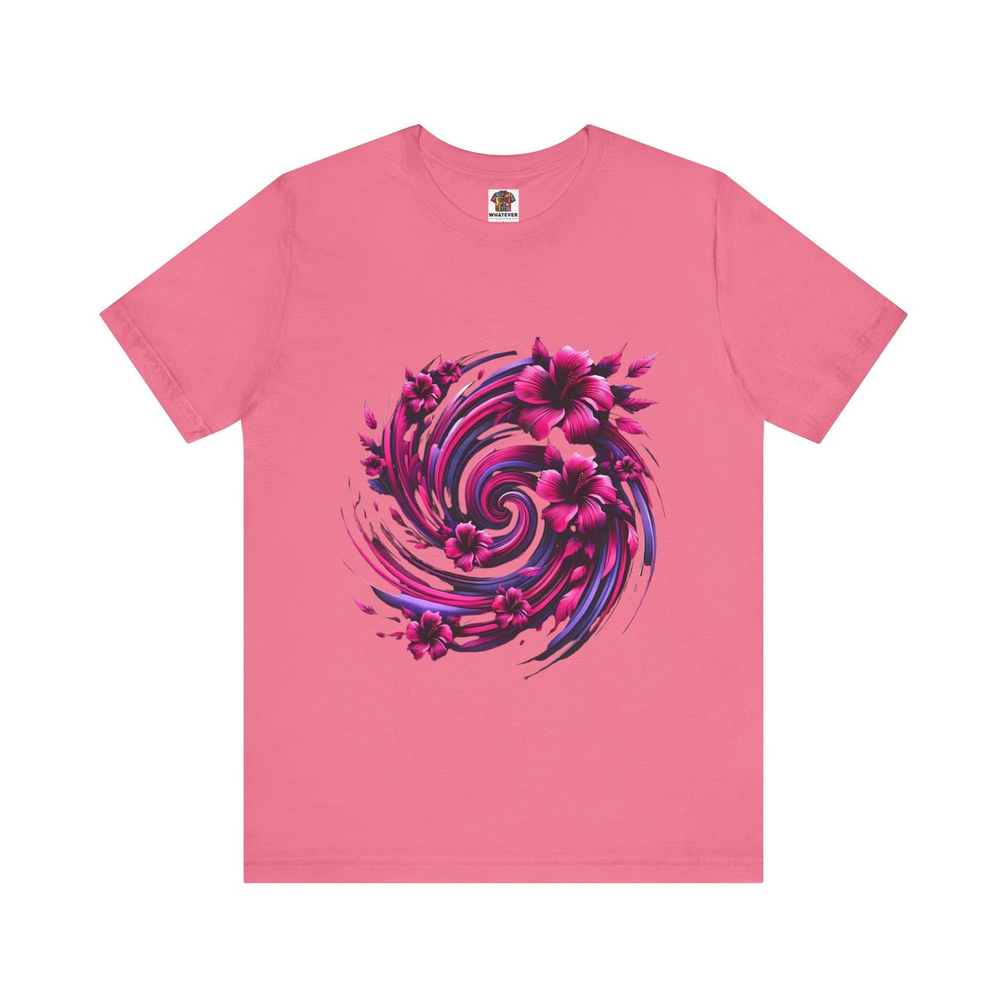 Abstract Floral Swirl: Floral Noir