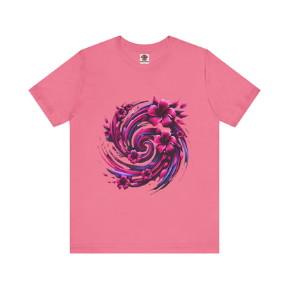 Abstract Floral Swirl: Floral Noir
