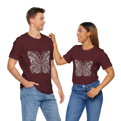 Stylized Butterfly: Monochromatic Deco