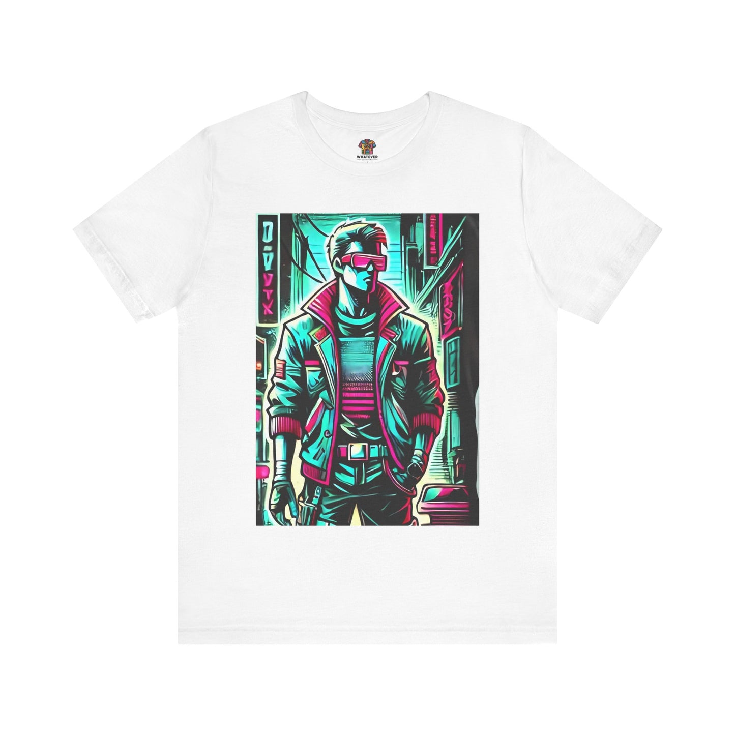 Stylized Human Figure: Cyberpunk Retro-futuristic