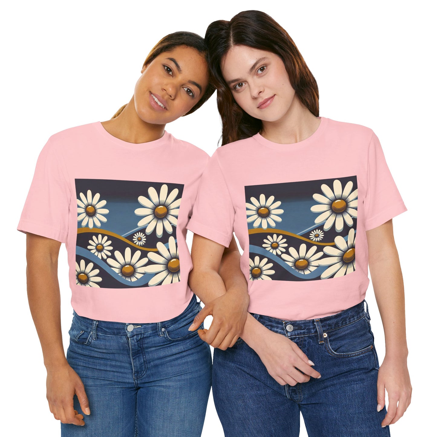 Daisy Landscape: Retro Pop-Art