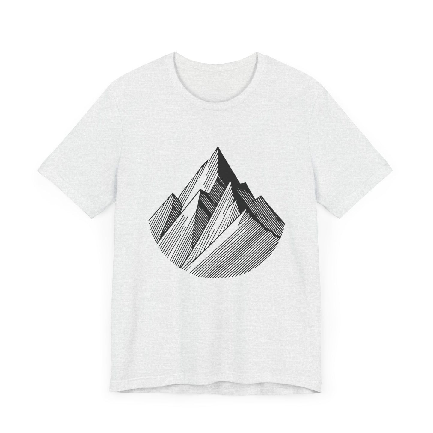 Serene
  Mountain: Minimalist Line Art