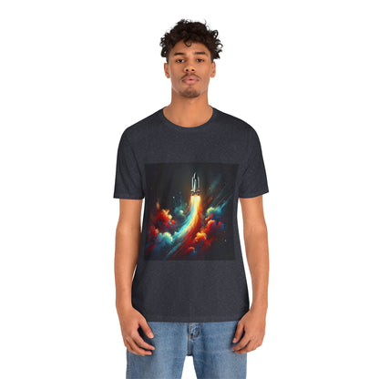 Space Rocket Launch: Abstract Splash