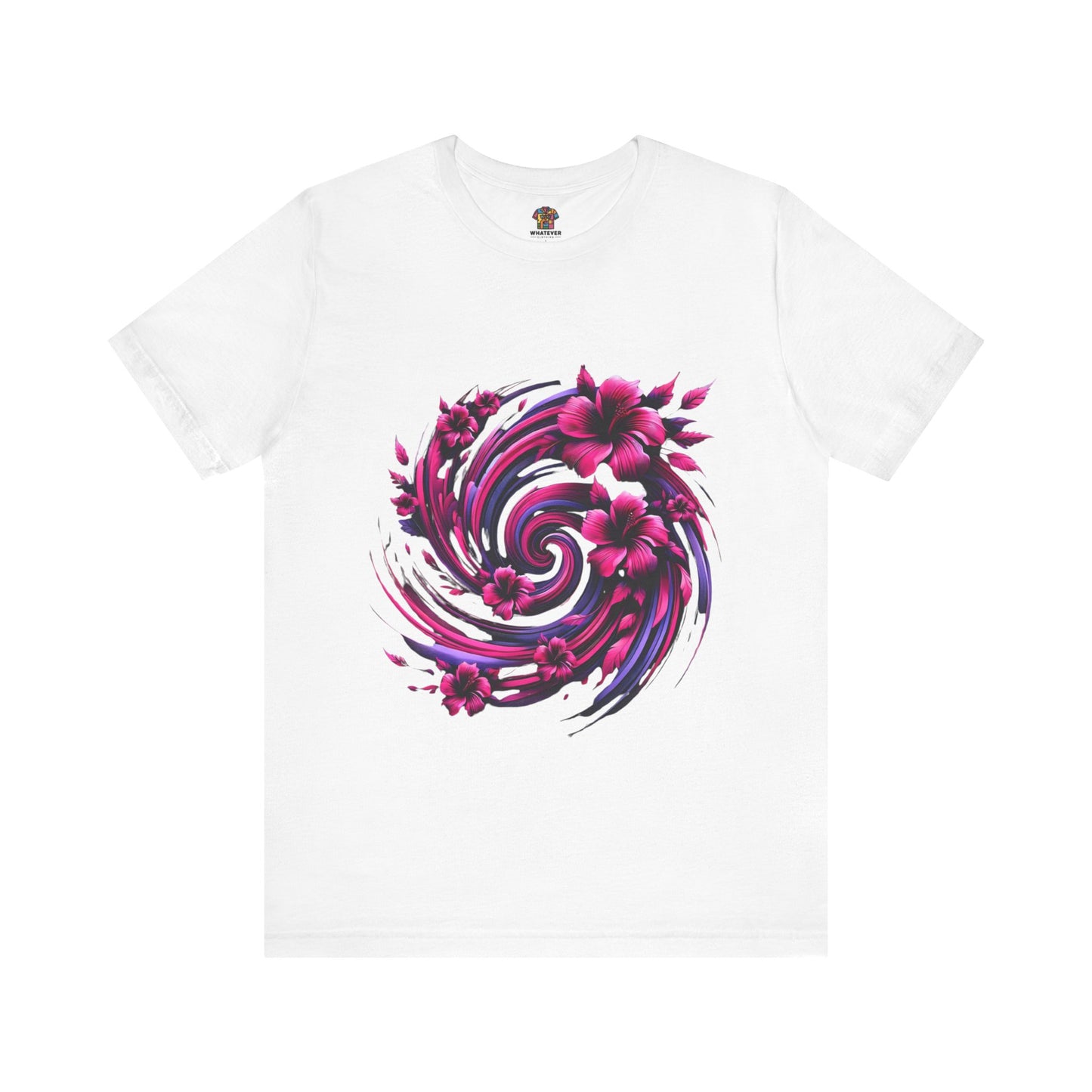 Abstract Floral Swirl: Floral Noir