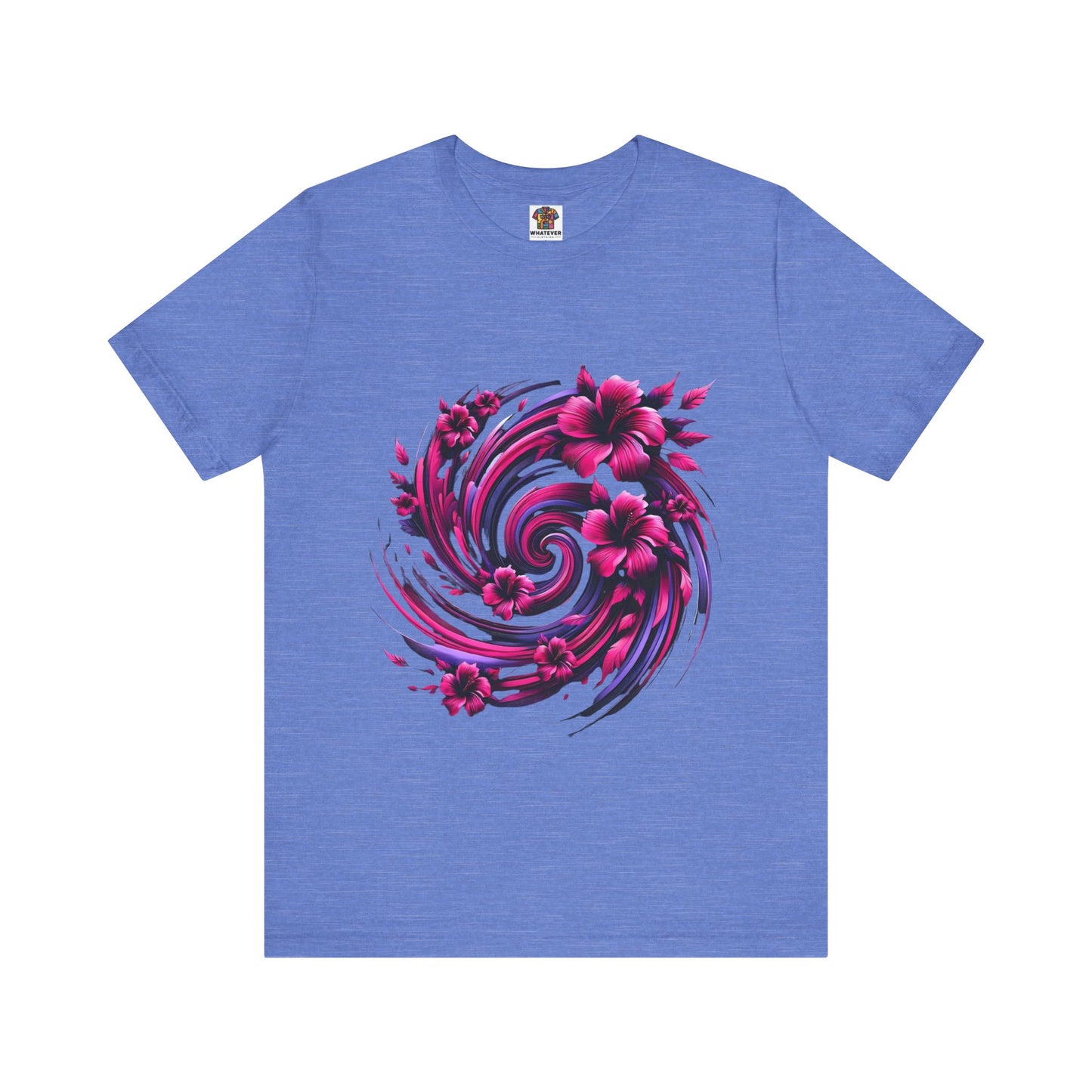 Abstract Floral Swirl: Floral Noir