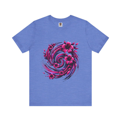 Abstract Floral Swirl: Floral Noir
